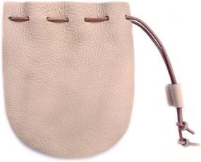 img 4 attached to High-Quality Craftsmanship Men's Accessories in Genuine Leather with Drawstring