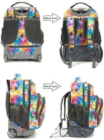 img 1 attached to 🎒 Tilami Rolling Backpack Laptop 18 inch: A Convenient Combo with Lunch Bag