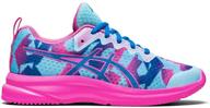 👟 asics girls' gentry purple soulyte running shoes logo