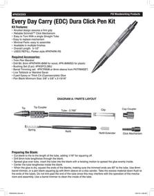 img 3 attached to 🖊️ DuraClick EDC Click Ballpoint Pen Kit Starter Package by Penn State Industries: The Ultimate Woodturning Project