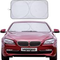 🌞 veapgoo car windshield sun shade: ultimate interior sun protection & heat shield for the car, keep interiors cool & prevent dashboard damage! logo
