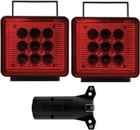 img 4 attached to 🚚 Bully NV-5164 Wireless Trailer Red LED Light Kit: Ideal for RVs, Campers, Boats, Farm Equipment, Long Trailers, and Tow Trucks - Battery Powered