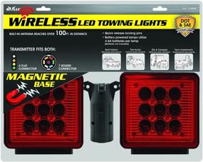 img 3 attached to 🚚 Bully NV-5164 Wireless Trailer Red LED Light Kit: Ideal for RVs, Campers, Boats, Farm Equipment, Long Trailers, and Tow Trucks - Battery Powered