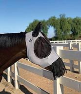 🏆 ultimate comfort and protection: professional's choice sports medicine fly lycra mask with nose fringe - oversized logo