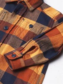 img 2 attached to 👶 Long Sleeve Plaid Flannel Button Down Shirt for Baby Toddler Boys at The Children's Place