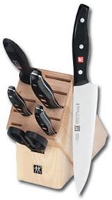 img 4 attached to 🔪 ZWILLING Twin Signature 7-piece Kitchen Knife Set with Block, Chef's Knife, Paring Knife, Utility Knife, Knife Sharpener, and Kitchen Shears