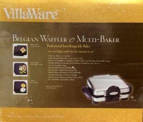 img 1 attached to 🧇 VillaWare V6150 Stainless Steel 4-Square Belgian Waffler/Multi-Baker: Crispy Delights in Every Bite!