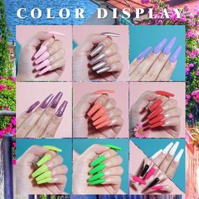 img 3 attached to PEWETE Gel Nail Polish Set - 21 Colors with Base Coat, No Wipe Glossy Top Coat, and Matte Top Coat - 24 Pcs Soak Off UV Gel - Purple, Yellow, Green, Blue, Brown, Black, White, Glitter - Nail Art Manicure