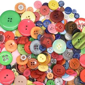 img 2 attached to 🧵 600-Piece Assortment of Resin Round Buttons - Perfect for DIY Crafts, Sewing Decorations, and Kid's Painting