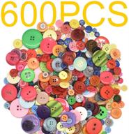 🧵 600-piece assortment of resin round buttons - perfect for diy crafts, sewing decorations, and kid's painting logo