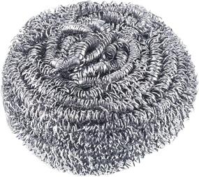 img 1 attached to 🧽 TecUnite 6 Pack Stainless Steel Scourer - Heavy Duty Metal Sponges Scrubbers (30g each)