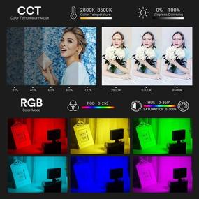 img 2 attached to 📸 INSSTRO C2 Мини RGB светодиодный видео-свет: компактный и универсальный свет RGB 0-360 полных цветов для камеры или видеокамеры