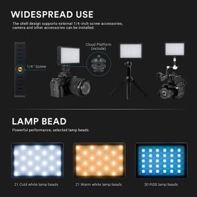 img 1 attached to 📸 INSSTRO C2 Mini RGB LED Video Light: Compact and Versatile 0-360 Full Color RGB Light for Camera Camcorder