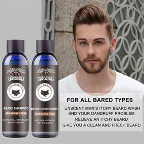 img 1 attached to Complete Beard Grooming Kit: Beard Care Set with Premium Beard Oil, Beard Balm, Gentle Beard Shampoo, Nourishing Beard Conditioner, Reliable Beard Comb, Precision Beard Scissors, Effective Beard Growth Care - Ideal Gifts for Men