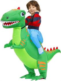 img 1 attached to 🦖 Kooy Kids Halloween Inflatable Dinosaur Costume