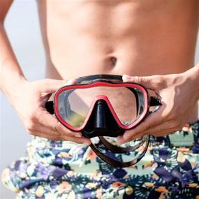 img 2 attached to 🤿 Kraken Aquatics Dive Snorkel Mask: Premium Scuba Gear for Diving, Snorkeling, and Swimming