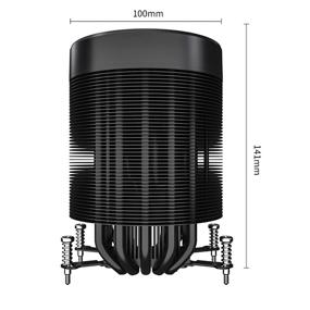 img 3 attached to 💨 Aigo Shadow Max CPU Воздушный охладитель - 5 тепловых трубок, радиатор ARGB с 4-контактным PWM охлаждающей системой - совместимый с Intel LGA и AMD