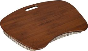 img 1 attached to 🎍 Bamboo Lap Desk for 17.3 Inch Laptops - Chestnut Bamboo - Style No. 91692