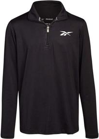 img 4 attached to Reebok Boys' Active Shirt: Lightweight & Moisture-Wicking Quarter-Zip Pullover