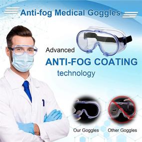 img 2 attached to 👓 Unisex Protective Eyewear for Labs - Registered Medical Safety Glasses