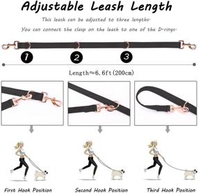 img 1 attached to 🐾 Barkless Dog Collar and Leash Set: Adjustable for Small, Medium & Large Dogs with Velvet Alloy Steel Snap Buckle