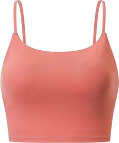 img 4 attached to CLICLI Women's Longline Padded Sports Bra Camisole Crop Top – Ideal for Wokouts, Running, and Yoga!