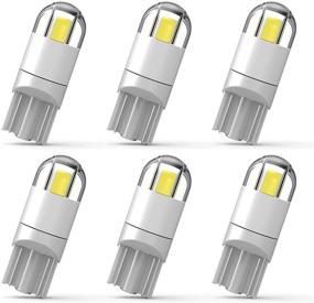 img 4 attached to 🚗 6pcs/pack WEIMELTOY 194 LED Car Bulb, Upgraded with 3030 Chipset, T10 194 168 W5W LED Wedge Light Bulb, 1.5W 12V, Perfect for License Plate, Courtesy Step, Trunk Lamp, Clearance Lights
