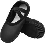 🩰 enhance performance with girls ballet dance shoes slippers for kids toddler logo
