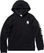 carhartt sleeve hoodneck sweatshirt black sports & fitness logo