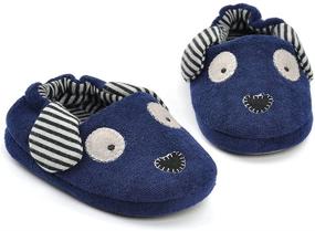img 2 attached to 🐧 Penguin Boys' Indoor Toddler Slippers for Bedroom Shoes