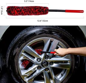 bzczh Bzczh 3 Pcs Soft Wheel Brushes For Cleaning Wheels Kit - 1X Synthetic  Soft Car Wheel Rim Brush,1X Long Handle Cleaning Brush And