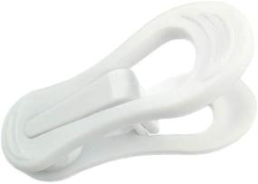 img 2 attached to 👕 30-Pack Quadow Hanger Clips - Versatile Finger Clips for Plastic Clothes Hangers, White Pants Hangers Clips, Multi-Purpose Hanger Accessories