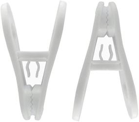 img 3 attached to 👕 30-Pack Quadow Hanger Clips - Versatile Finger Clips for Plastic Clothes Hangers, White Pants Hangers Clips, Multi-Purpose Hanger Accessories