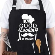 👨 skull chef hilarious aprons for kitchen cooking and bbq grill – perfect dad, men, and women gift логотип