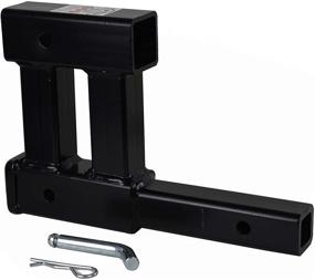 img 2 attached to 🔧 Toptow 64191HP Dual Hitch Receiver Extension Adapter - 2" Towing & Bicycle Cargo Extender (Hitch Pin Included)