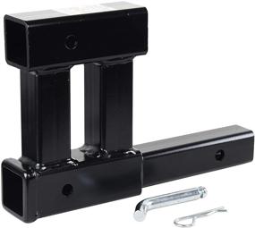 img 3 attached to 🔧 Toptow 64191HP Dual Hitch Receiver Extension Adapter - 2" Towing & Bicycle Cargo Extender (Hitch Pin Included)