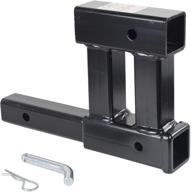 π§ toptow 64191hp dual hitch receiver extension adapter - 2" towing & bicycle cargo extender (hitch pin included) logo