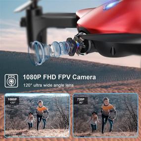 img 3 attached to DROCON Spacekey 1080P FHD Camera Drone - FPV Quadcopter for Kids, Beginners, and Adults with Gravity Control, Trajectory Flight, Headless Mode, Altitude Hold, One-key Return, and Foldable Arms