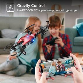 img 1 attached to DROCON Spacekey 1080P FHD Camera Drone - FPV Quadcopter for Kids, Beginners, and Adults with Gravity Control, Trajectory Flight, Headless Mode, Altitude Hold, One-key Return, and Foldable Arms