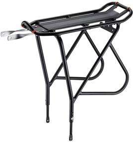 img 4 attached to 🚲 Ibera Bicycle Touring Carrier Rack with Fender Board - Frame-Mounted for Heavy Top & Side Loads, Height Adjustable for 26"-29" Frames