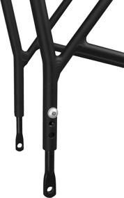 img 2 attached to 🚲 Ibera Bicycle Touring Carrier Rack with Fender Board - Frame-Mounted for Heavy Top & Side Loads, Height Adjustable for 26"-29" Frames