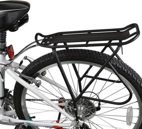 img 3 attached to 🚲 Ibera Bicycle Touring Carrier Rack with Fender Board - Frame-Mounted for Heavy Top & Side Loads, Height Adjustable for 26"-29" Frames