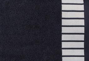 img 1 attached to 🛁 Casa Haus Midnight Blue His & Her 550 GSM 2 Pack Cotton Bath Towel Set