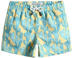 img 4 attached to Maamgic Boys' Toddler Swim Trunks: Bathing Suits for Kids, Baby Boy Swimsuit, Swimwear Shorts