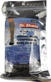 img 1 attached to 🧦 Merino Wool Compression Knee High Socks: Ultimate Support for Hiking, Skiing, Travel & More - Reduce Swelling, Ideal for Sports & Nurses