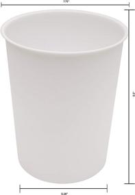 img 1 attached to 🗑️ White Plastic Waste Basket: Kenney's Simplified Storage Solution