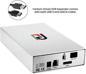 img 3 attached to Fantom Drives DVR2KEUS - 2TB External Hard Drive for Supported DirecTv, Dish, Motorola, Arris and More - USB 3.0 & eSATA - Silver (Includes USB and eSATA Cable)
