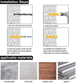 img 2 attached to Plastic Drywall Anchors Assortment Mounting