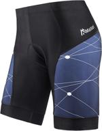 🚴 malker men's padded cycling shorts for long distance bicycle touring - comfortable and durable bike biking apparel logo