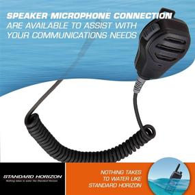 img 2 attached to Standard Horizon MH-73A4B Small Black Speaker/Microphone: Compact and Powerful Communication Device
